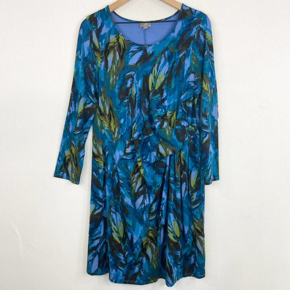 J. Jill Dresses & Skirts - J JILL WEAREVER COLLECTION Women's Stretch Jersey Dress Watercolor Petite Large